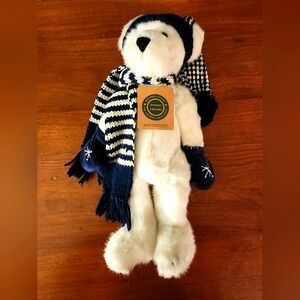 Vintage Boyds Bear Klaus Von Fuzzner Snowflake Winter Christmas Holiday Plush